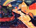 Murnau con arcoiris Wassily Kandinsky